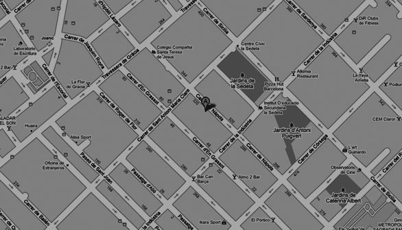Mapa taller de motos Barcelona
